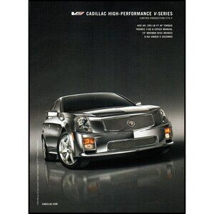 2006 Cadillac CTS-V Luxury Sports Sedan Vintage Print Ad Man Cave Wall Art